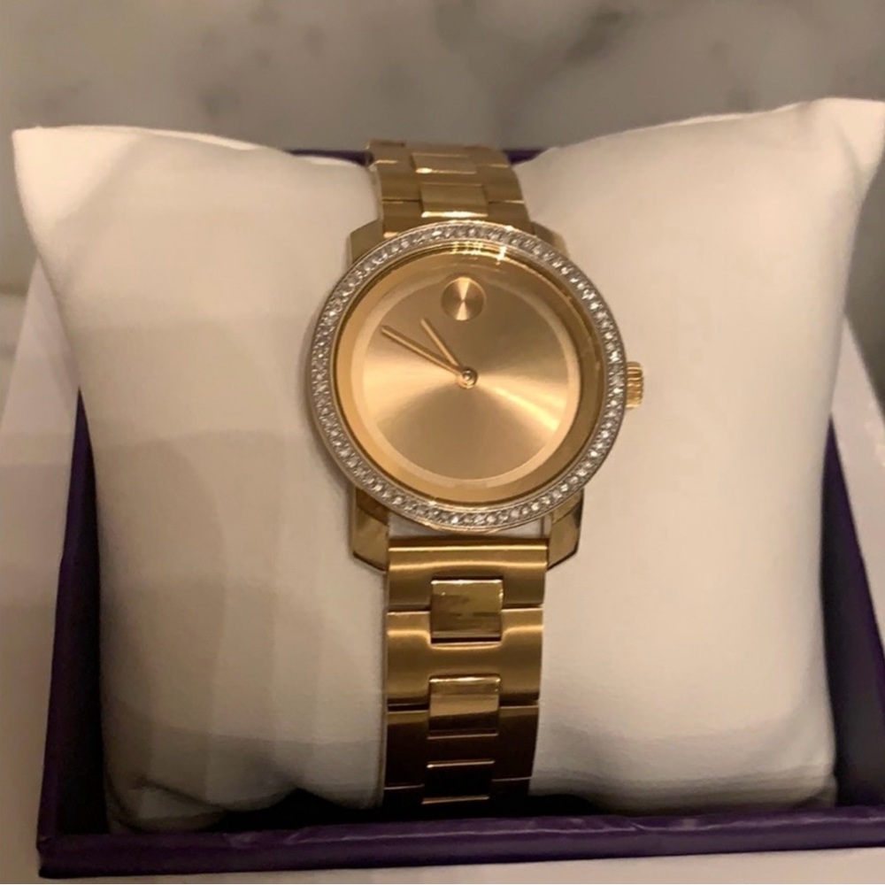 MOVADO 3600150 Bold Diamond-Accented Gold watch